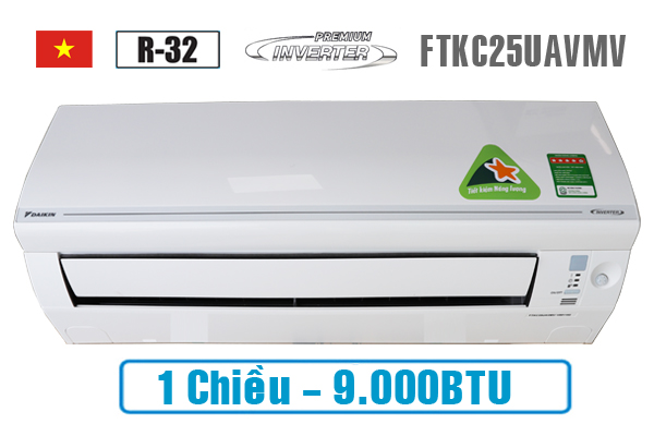Điều Hòa Daikin 9.000BTU 1 Chiều Inverter FTKC25UAVM