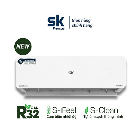 Điều hòa treo tường Sumikura 9000BTU 2 chiều APS-H092(Morandi R32)